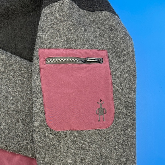 Smartwool Men’s Hudson Trail Jacket - Black, Gray, and Maroon - Picture 7 of 12